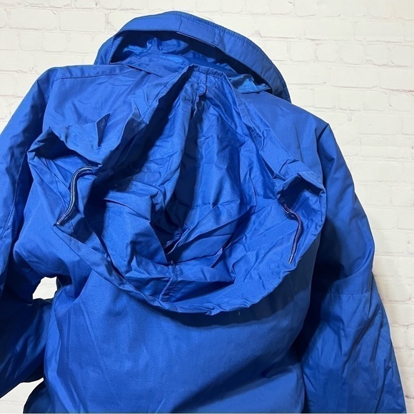 VINTAGE 90s blue Puffer Jacket Large Made in Korea Brand Grizzly GUC - Picture 9 of 16